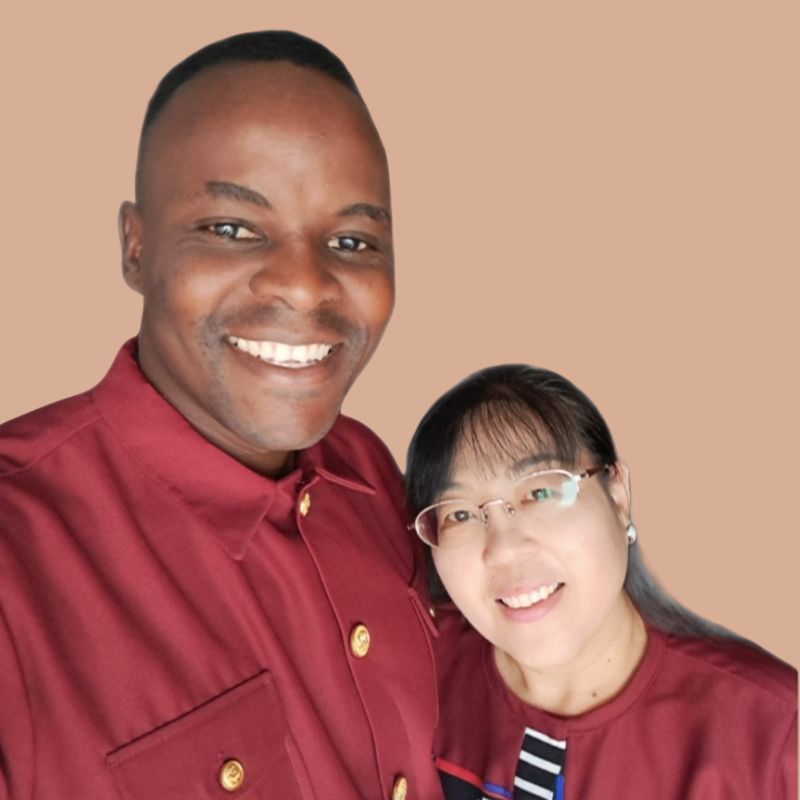 Bishop Daniel and Pastor Keddy of Cornerstone new City Church Entebbe Uganda