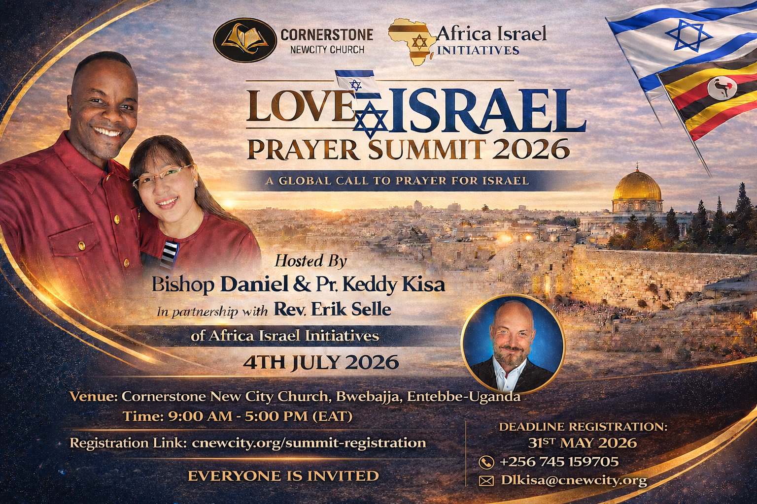 Love Israel Prayer Summit Invitation Flyer